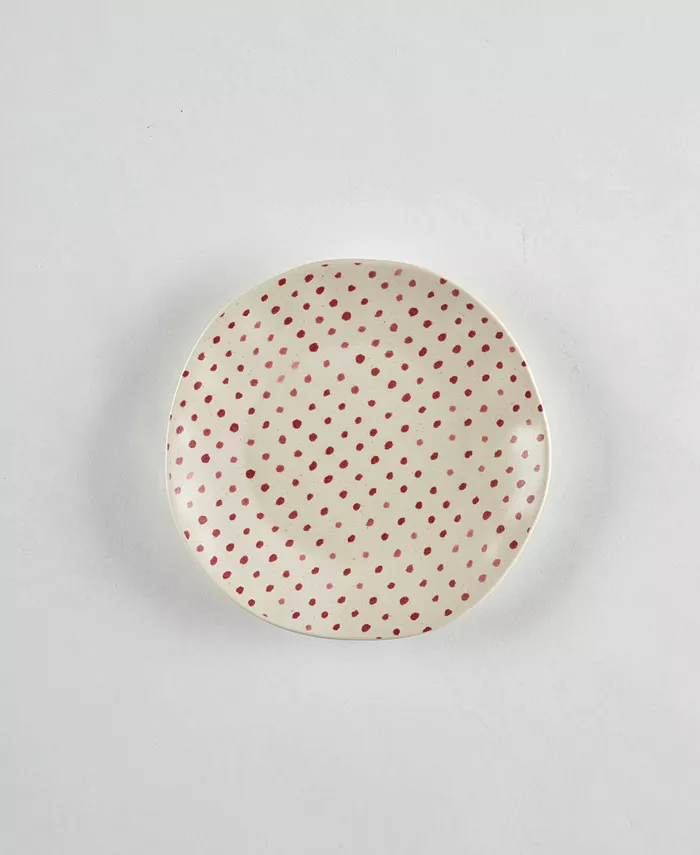 Tableau Mayflower Dot Salad Plates， Set of 4 - Mycitystee