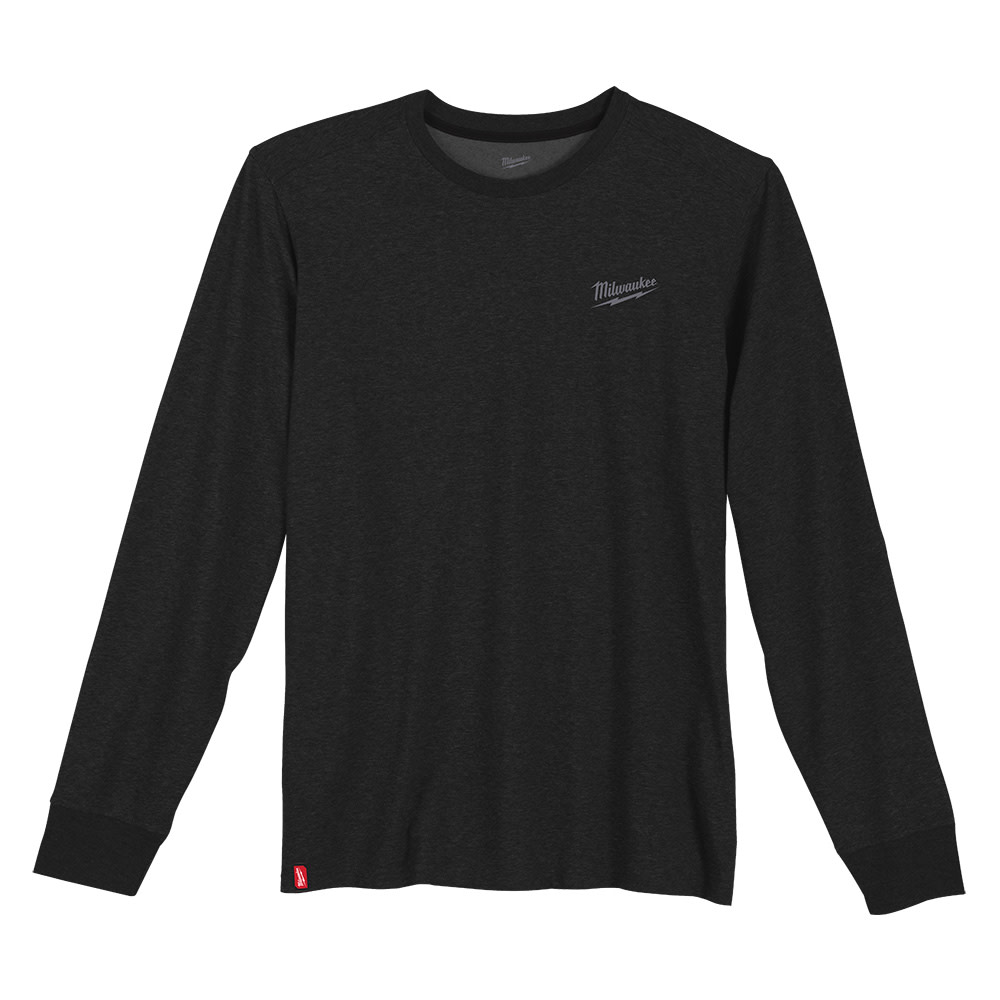 Milwaukee Hybrid Work Tee Long Sleeve Black 3X 604B-3X from Milwaukee - Mycitystee