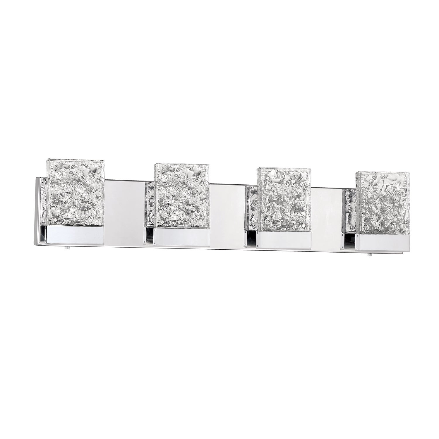 Astron 4-Light-LED Chrome Vanity Light with Glass Shade - Mycitystee