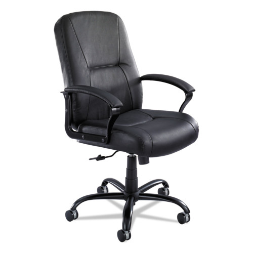 Safco Serenity Big/Tall High Back Leather Chair， Supports Up to 500 lb， 19.5
