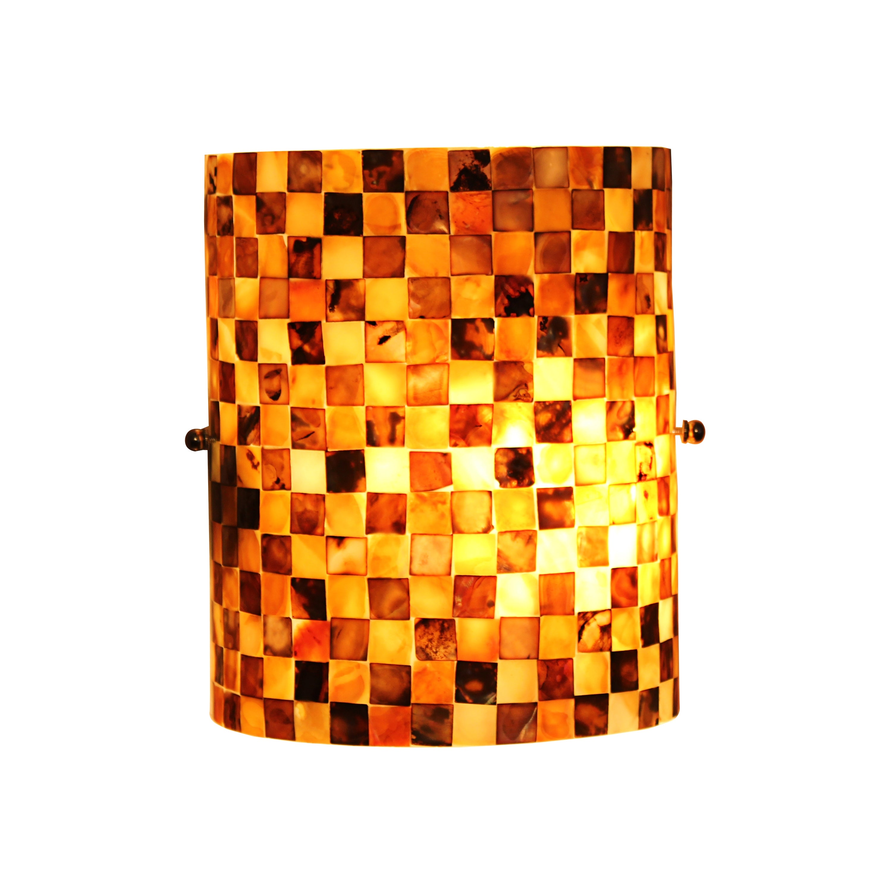 Mosaic Design 1-light Seashell Wall Sconce - Mycitystee