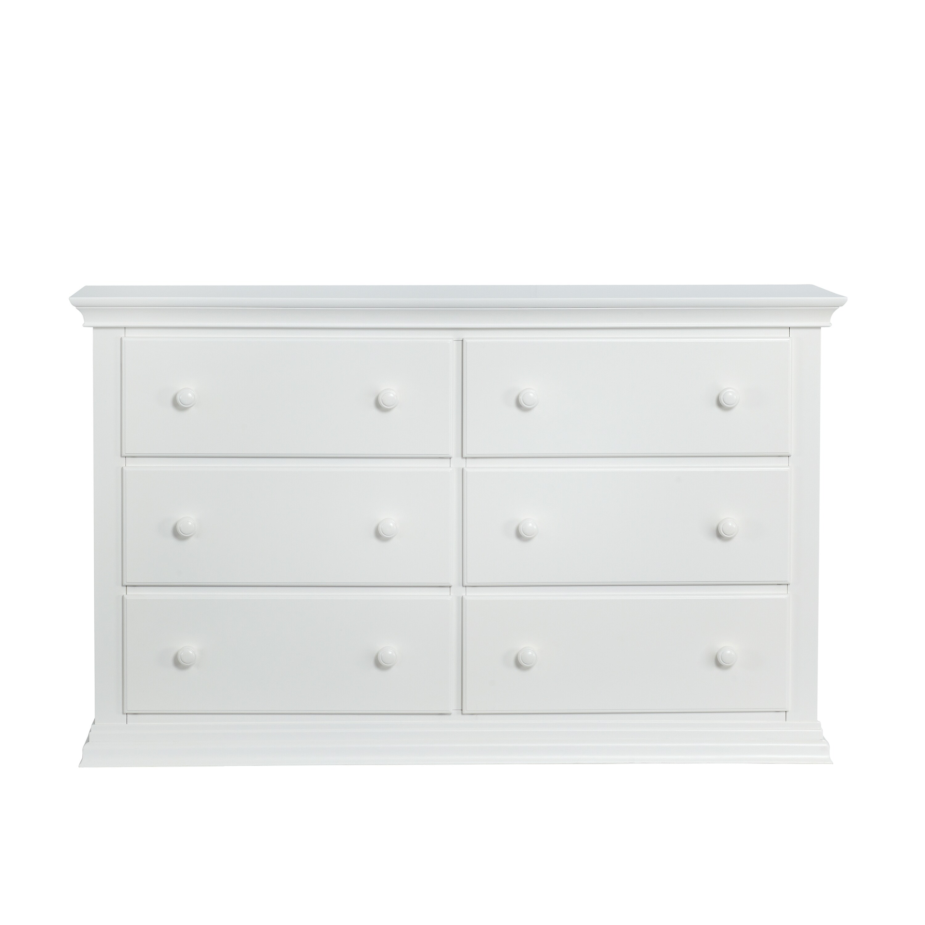 Global Pronex 3 Tier Wooden Dresser with 6 Drawers in White - - 35478786 - Mycitystee