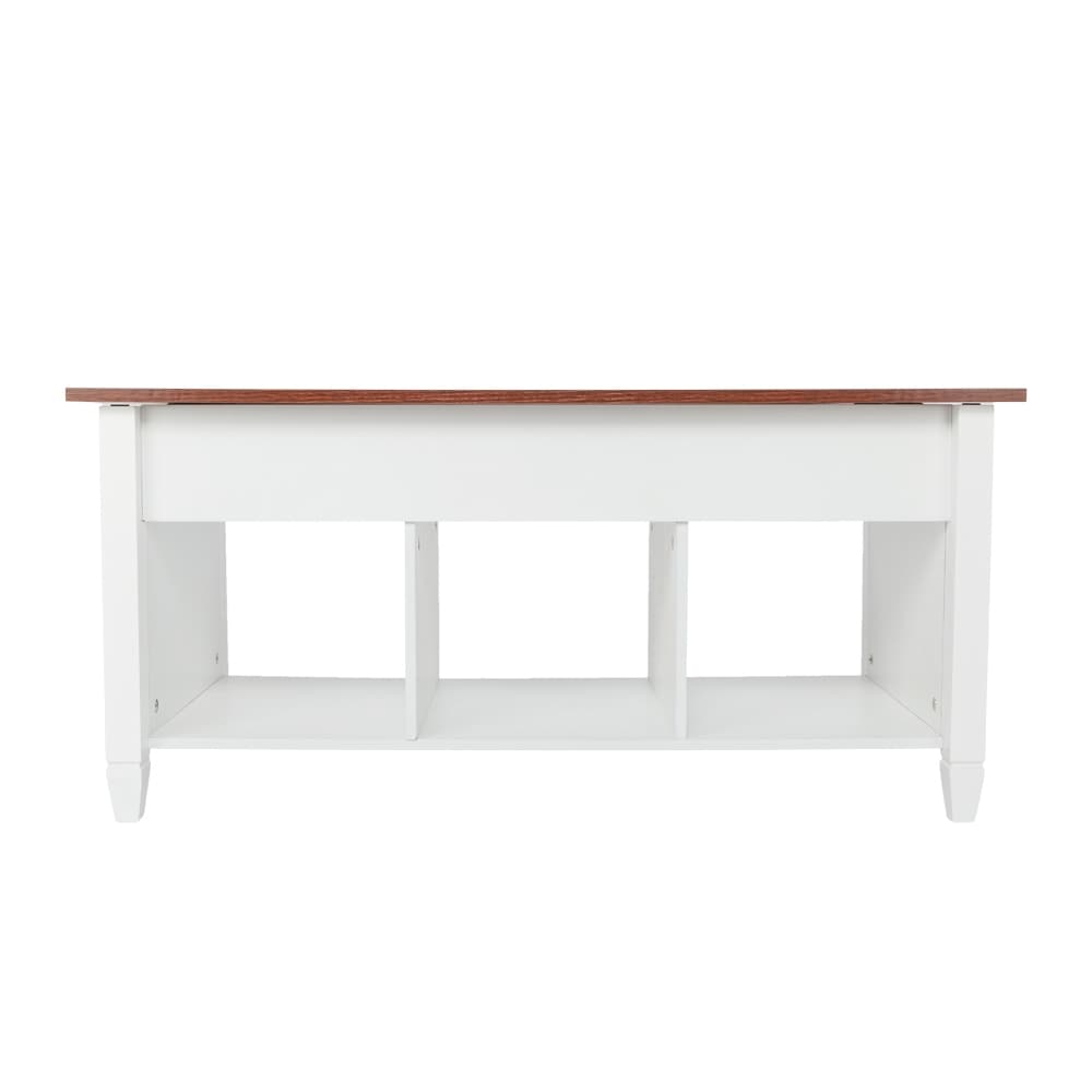 Lift Top Coffee Table Modern Furniture Hidden Compartment And Lift Tabletop - 41.1 x 19.5 x 19.3-24.6 INCHS - Mycitystee