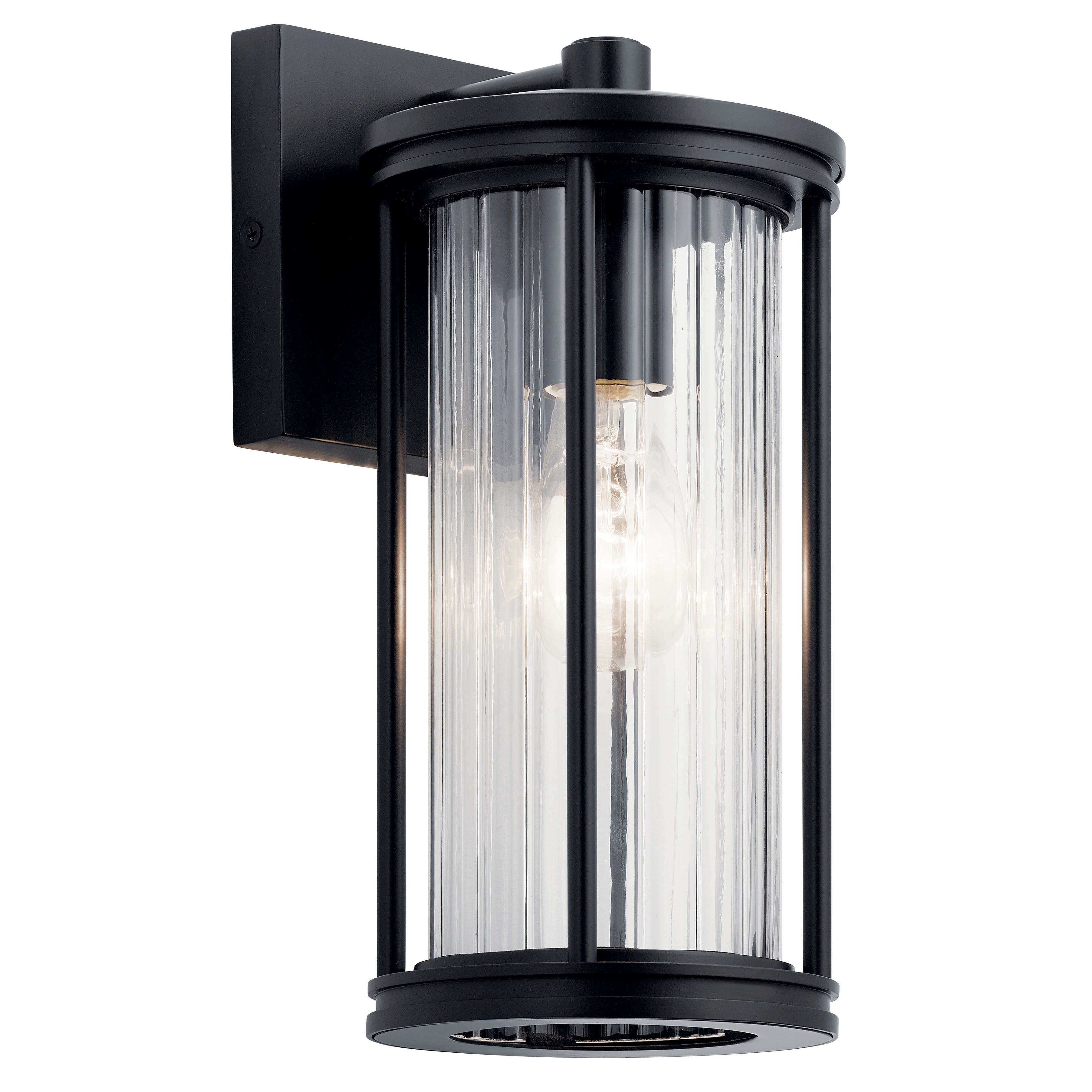 Kichler Lighting Barras 1-Light Outdoor Wall Light Black Shopping - The Best Deals on Outdoor Wall Lanterns | 35581551 - Mycitystee