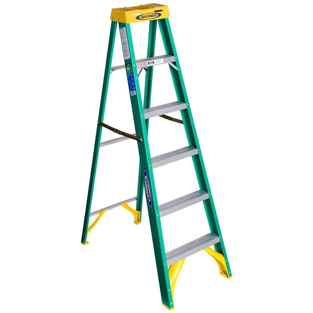 6 Ft. Type II Fiberglass Step Ladder - Mycitystee