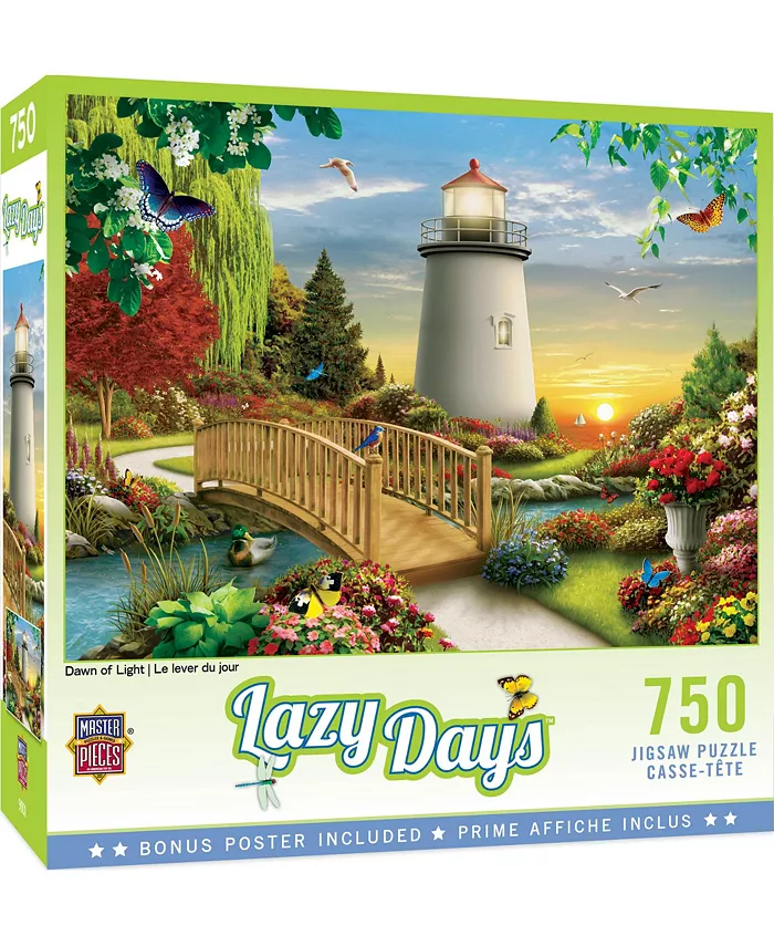 MasterPieces Puzzles Lazy Days - Dawn of Light 750 Piece Puzzle By Alan Giana - Mycitystee