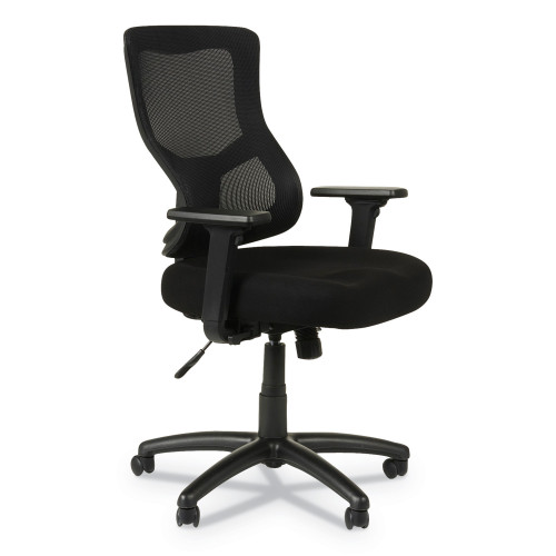 Alera Elusion II Series Mesh Mid-Back Synchro Seat Slide Chair， Supports Up to 275 lb， 17.51