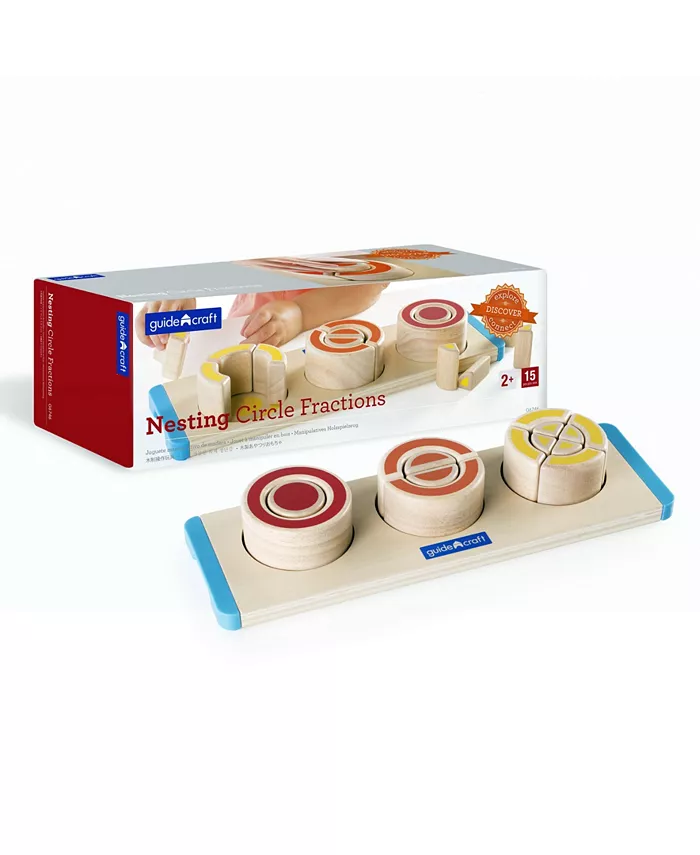 Guidecraft， Inc Guidecraft Nesting Circle Fractions - Mycitystee