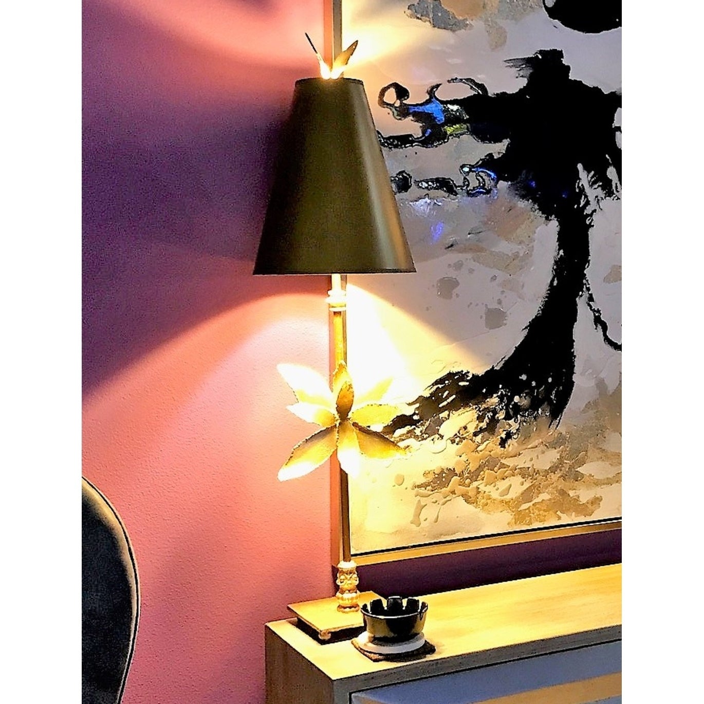 Azalea Distressed Gold Buffet Table Lamp By Lucas McKearn - Mycitystee
