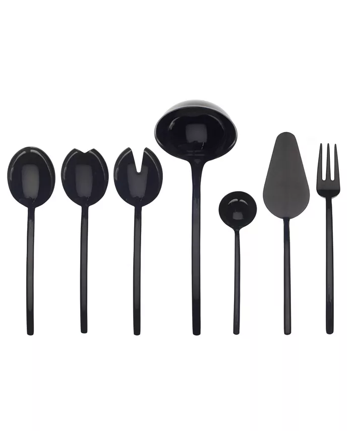 Mepra Due Oro Nero Full Serving Set， 7 Piece - Mycitystee