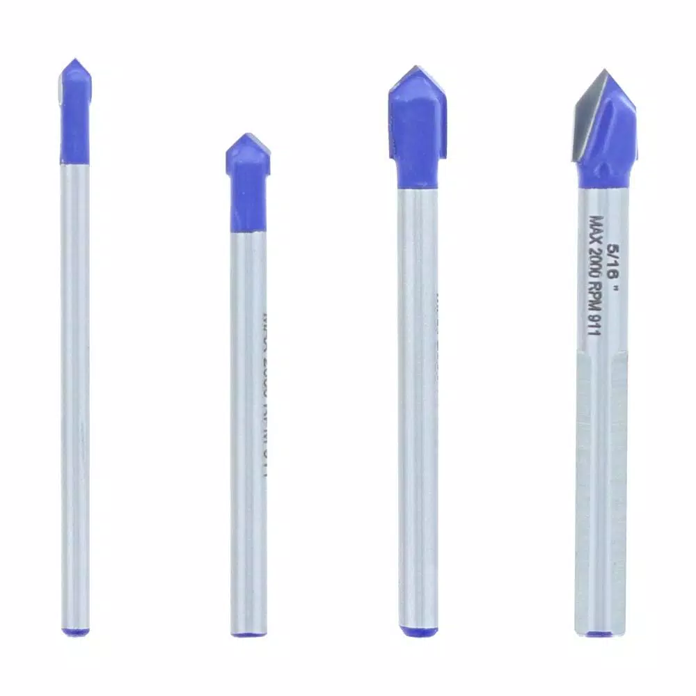 Avanti Pro Carbide Tipped Glass and Tile Drill Bit Set (4-Pieces) and#8211; XDC Depot - Mycitystee