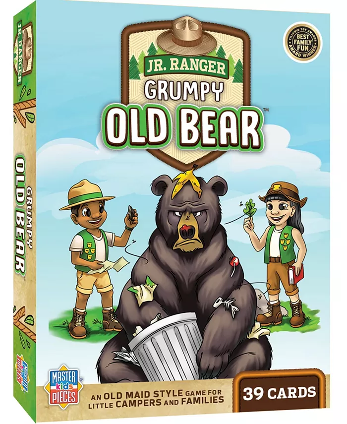 MasterPieces Puzzles National Parks - Jr. Ranger Grumpy Old Bear Kids and Family Card Game - Mycitystee