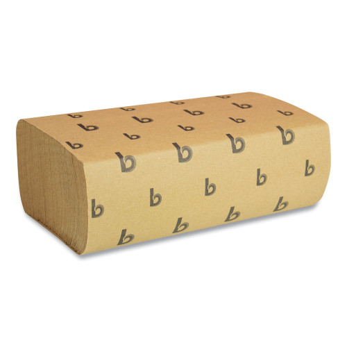 Boardwalk Multifold Paper Towels， 1-Ply， 9 x 9.45， Natural， 250/Pack， 16 Packs/Carton (6202) - Mycitystee
