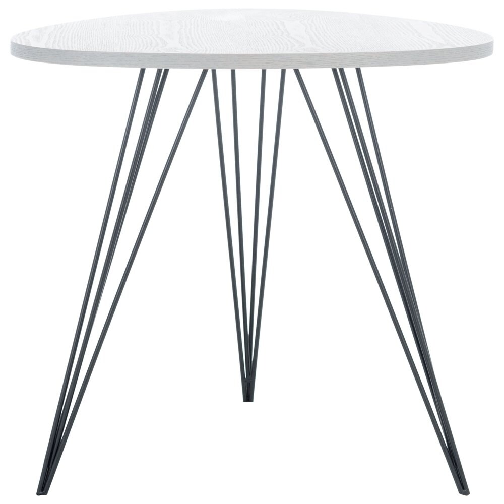 Wolcott Side Table， Grey/Black - Mycitystee