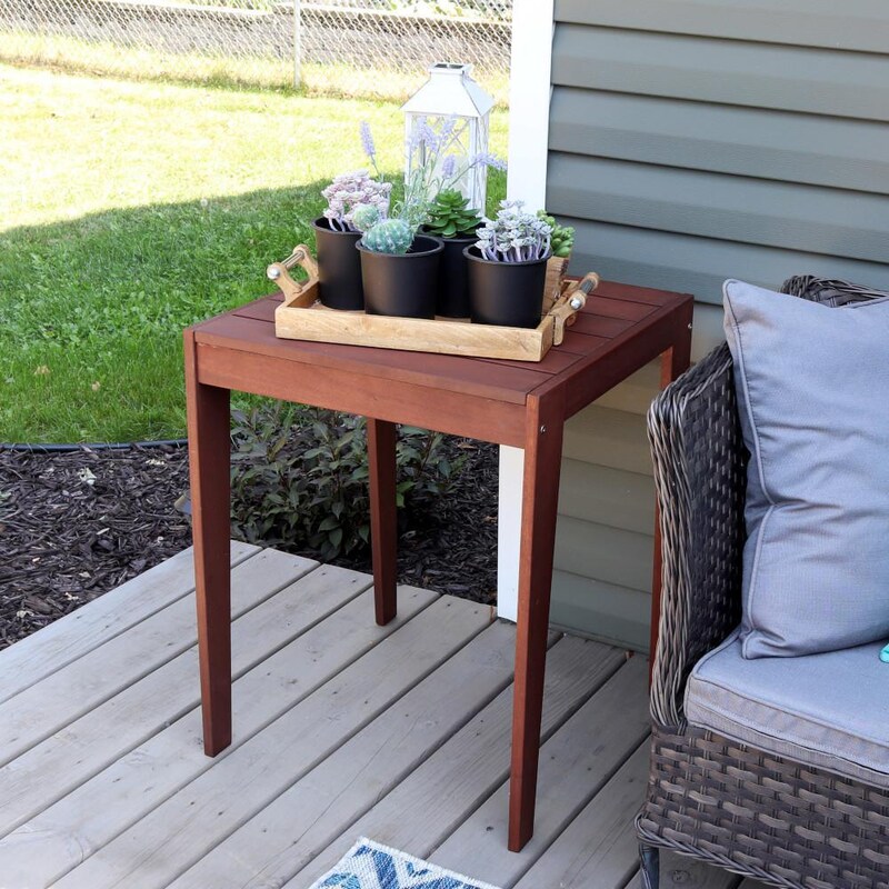 Ultimate Patio 23 3/4-Inch Meranti Wood Outdoor Table - Mycitystee