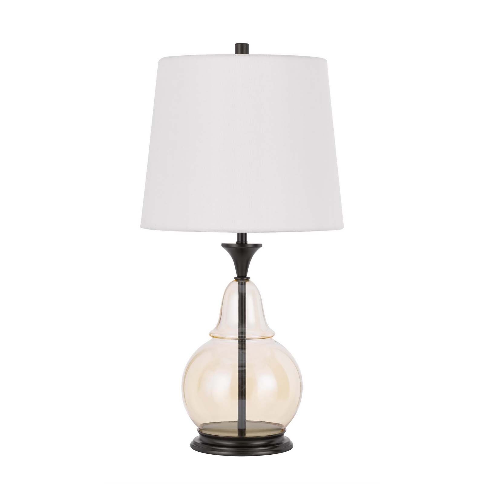 Kittery Amber Glass Table Lamp - Mycitystee