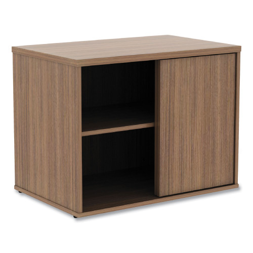 Alera Open Office Low Storage Cabinet Credenza， 29.5 x 19.13 x 22.78， Walnut (LS593020WA) - Mycitystee