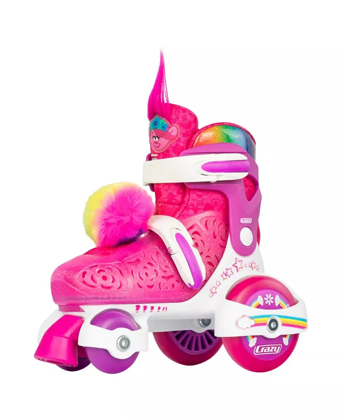 Crazy Skates Trolls Klip Klop Size Adjustable Roller Skates - Trolls World Tour Movie - Mycitystee