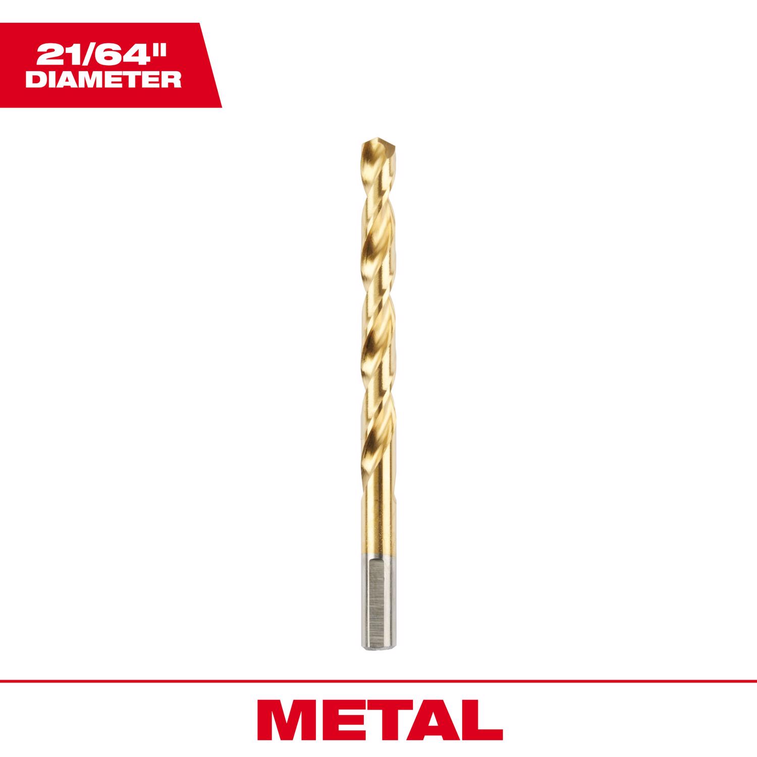 Milwaukee Thunderbolt 21/64 in. X 4-5/8 in. L High Speed Steel Drill Bit 1 pc - Mycitystee