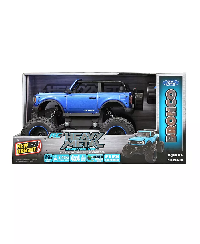 New Bright 1:18 Remote Control Heavy Metal Ford Bronco， 4