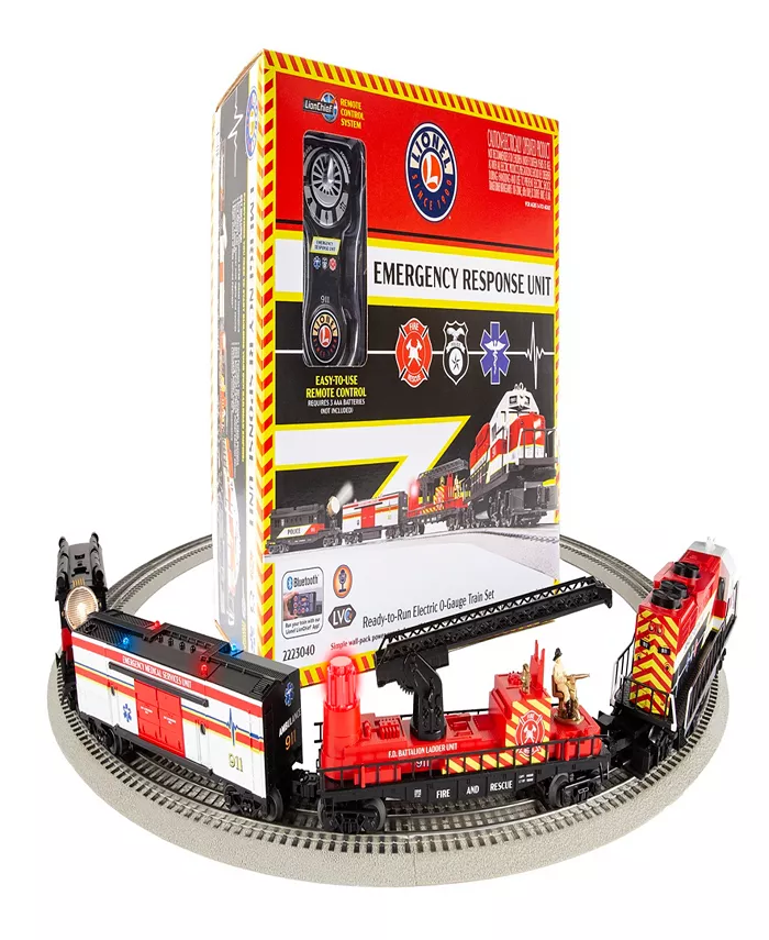 Lionel Emergency Response Lionchief Bluetooth 5.0 Train Set with Remote - Mycitystee