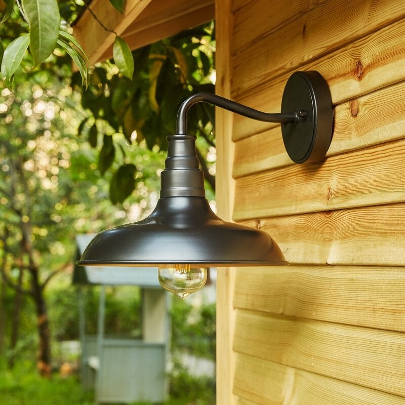 2PK-1-Light Outdoor Barn Light With Dark Bronze finish - 11.02