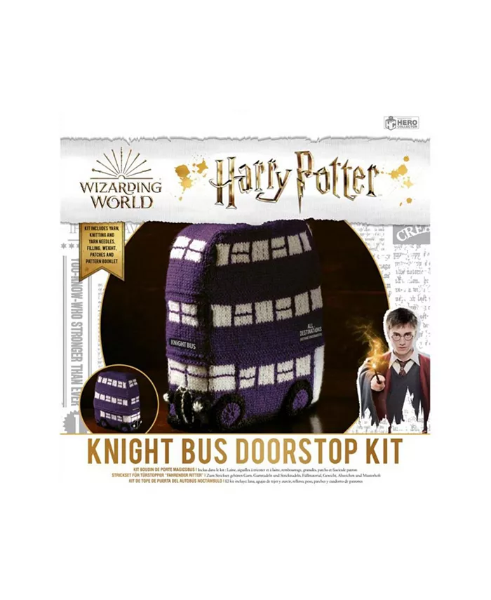 Eaglemoss Harry Potter Hero Collector Knight Bus Doorstop Knit Kit - Mycitystee