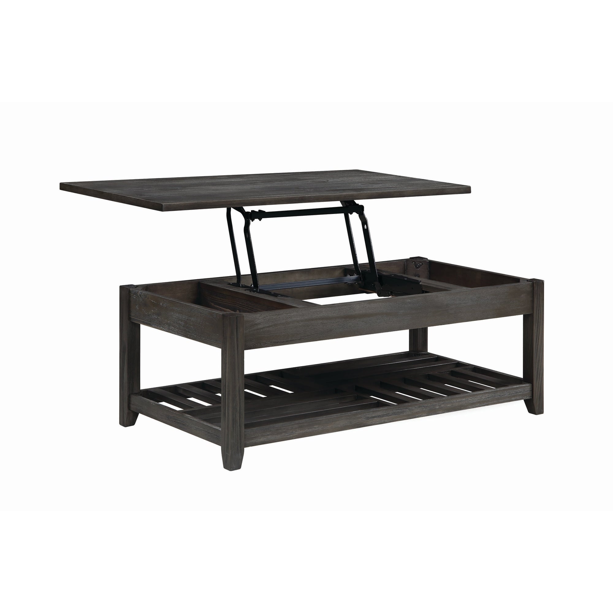 Coaster Furniture Cliffview Grey Lift Top Coffee Table with Storage Cavities - Mycitystee