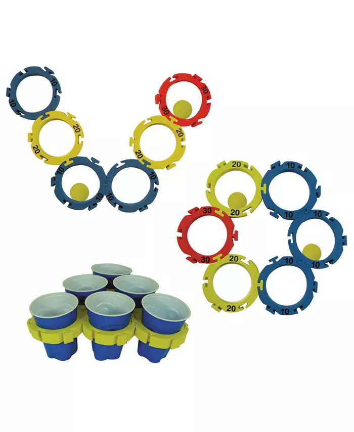 Stream Machine Pool and Beach Toy Itza Floatypong， 18 Pieces - Mycitystee