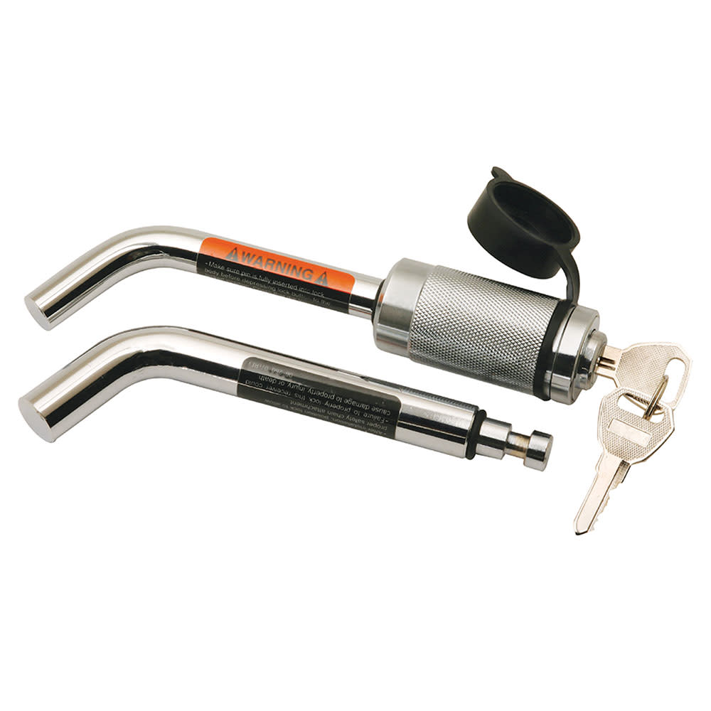 Reese Chrome Dual Bent Pin Trailer Hitch Receiver Lock - Mycitystee