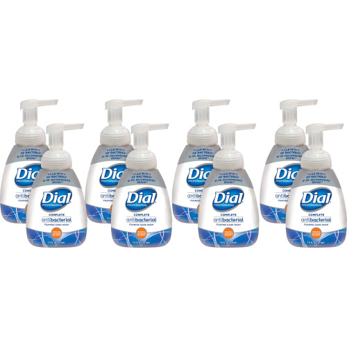 Dial Antibacterial Foaming Hand Wash， Original， 7.5 oz Pump， 8/Carton (02936CT) - Mycitystee