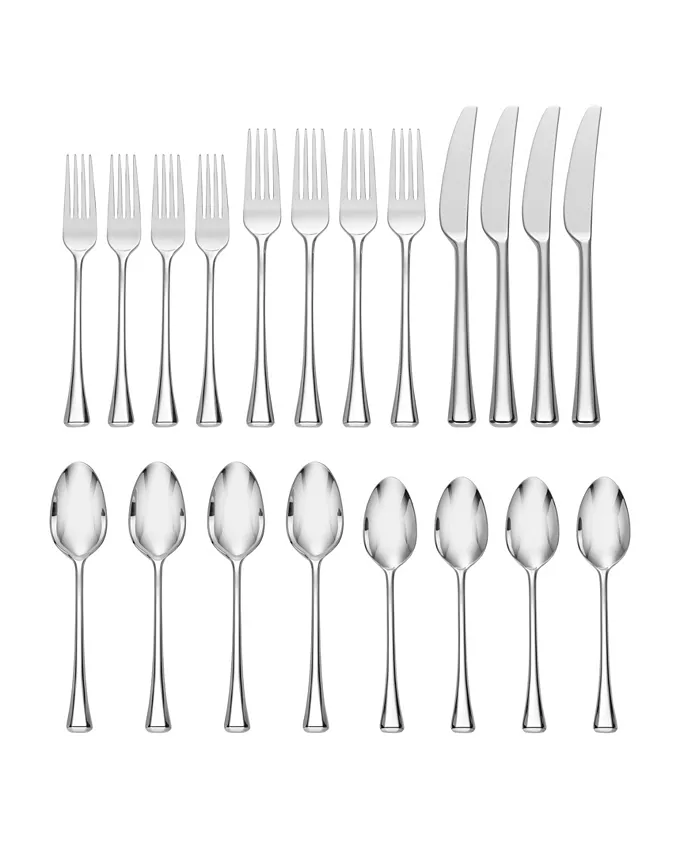 Oneida Faceta 20-Pc. Flatware Set， Service for 4 - Mycitystee
