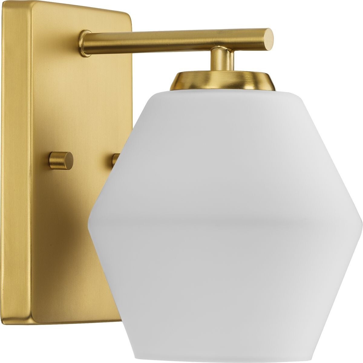 Copeland Collection One-Light Brushed Gold Mid-Century Modern Vanity Light - 6 in x 7 in x 8 in - Mycitystee
