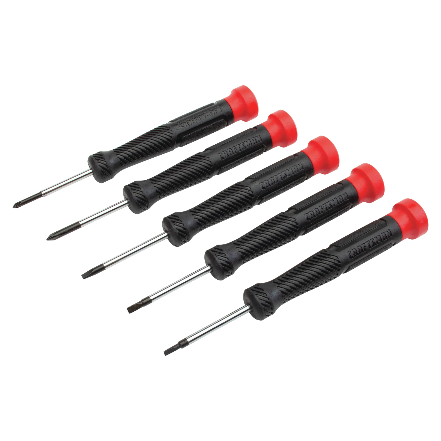 Craftsman 1-1/2 in. L Phillips/Slotted Precision Screwdriver Set 5 pc - Mycitystee