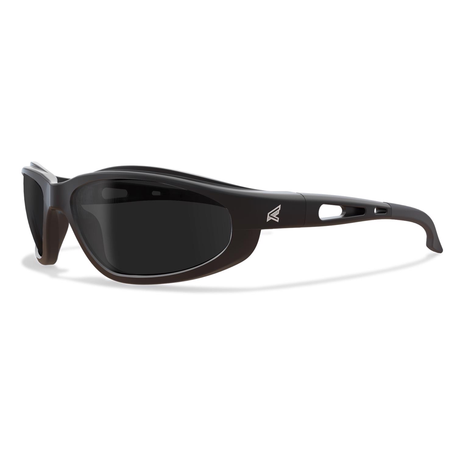 Edge Eyewear Dakura Anti-Fog Wraparound Safety Glasses Smoke Lens Black Frame 1 pc - Mycitystee
