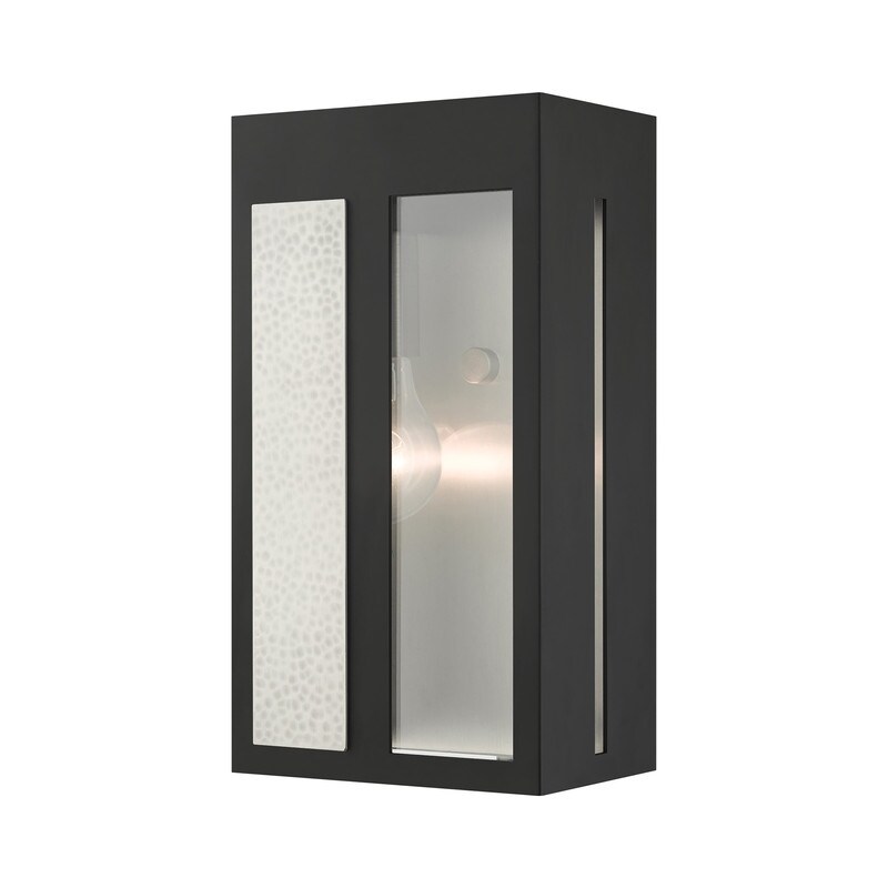 1 Lt Black Outdoor ADA Wall Lantern - matte - Mycitystee