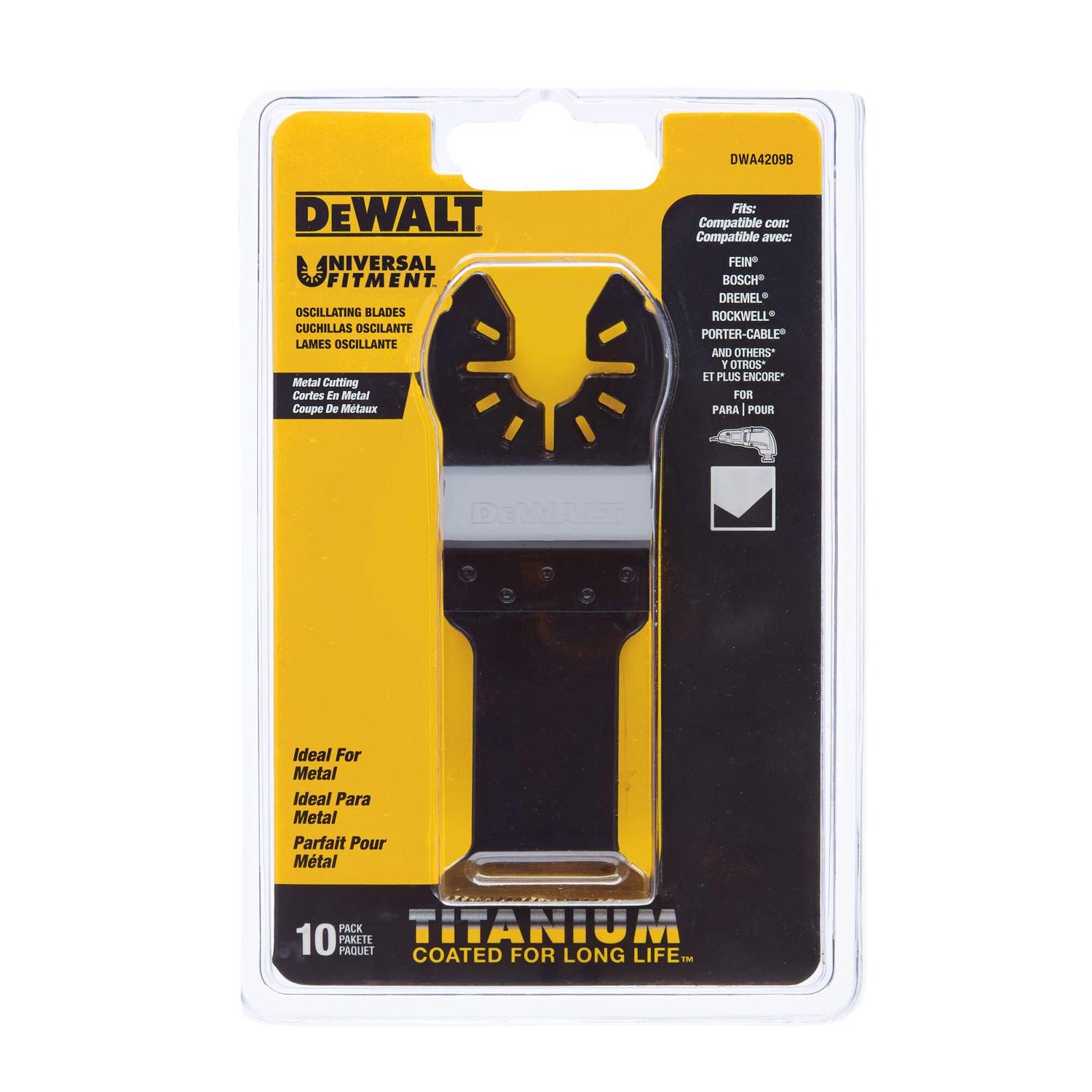 DeWalt Universal Fitment Bi-Metal Oscillating Blade Metal 10 pk - Mycitystee