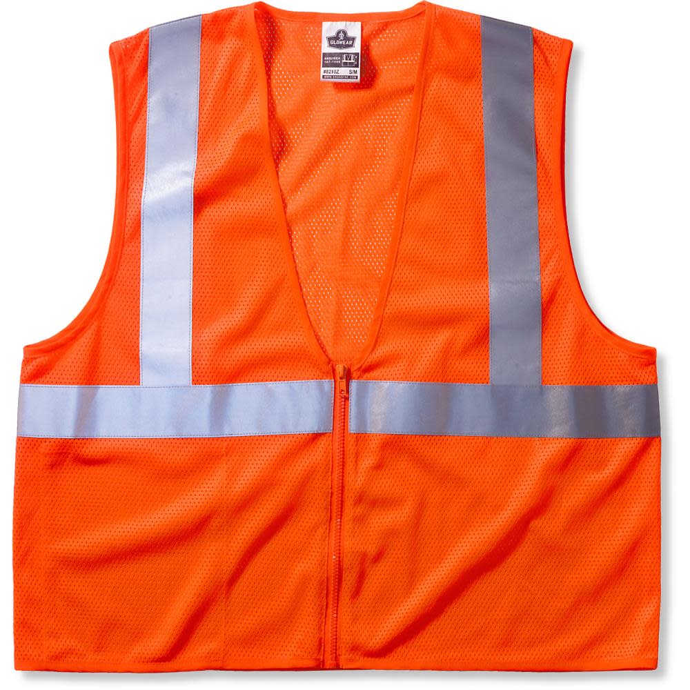 GloWear 8205Z Orange Class 2 Hi-Vis Vest - L/XL - Mycitystee