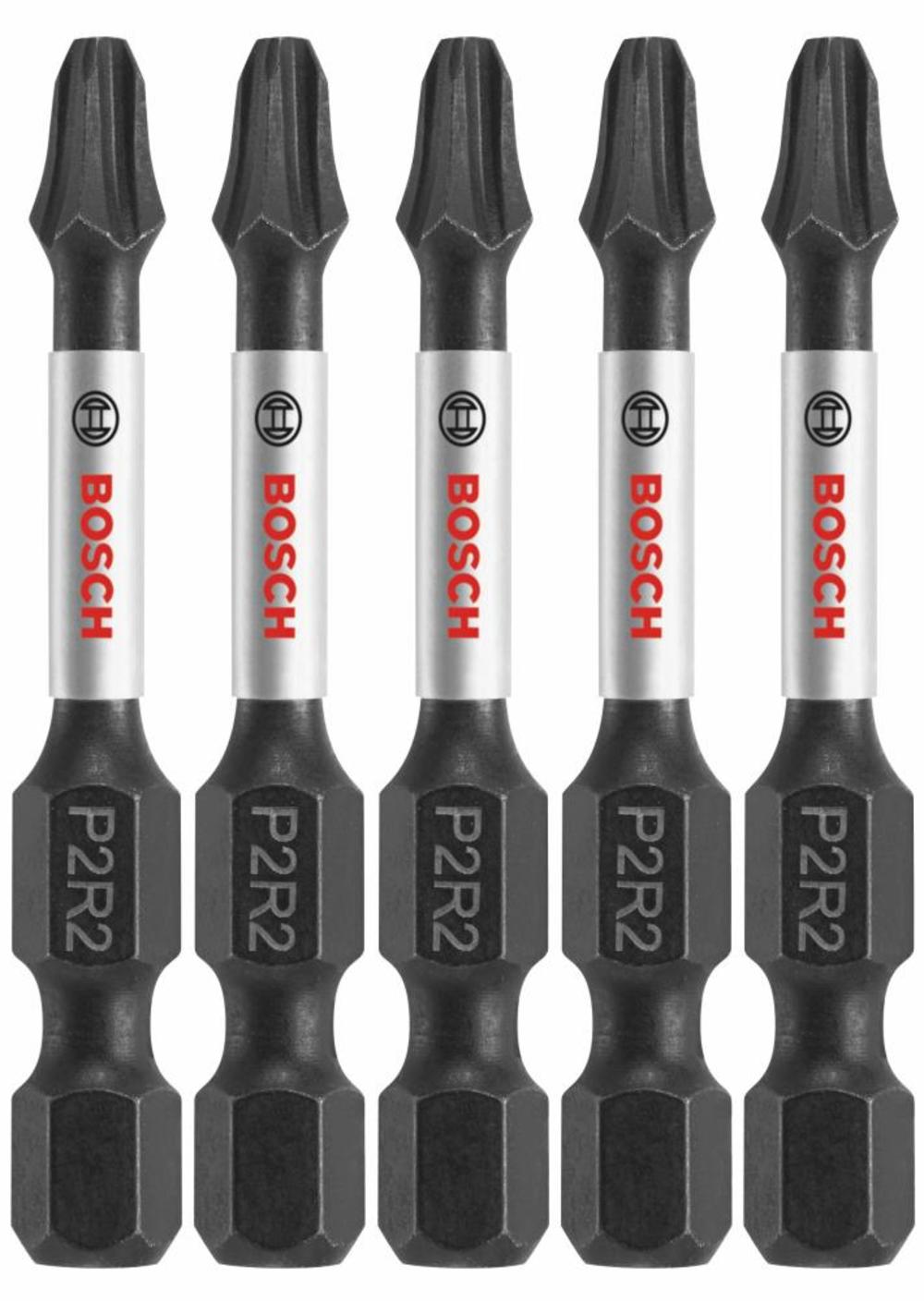 Bosch 5 pc Impact Tough 2 In Phillips/Square #2 Power Bits ITP2R2205 from Bosch - Mycitystee