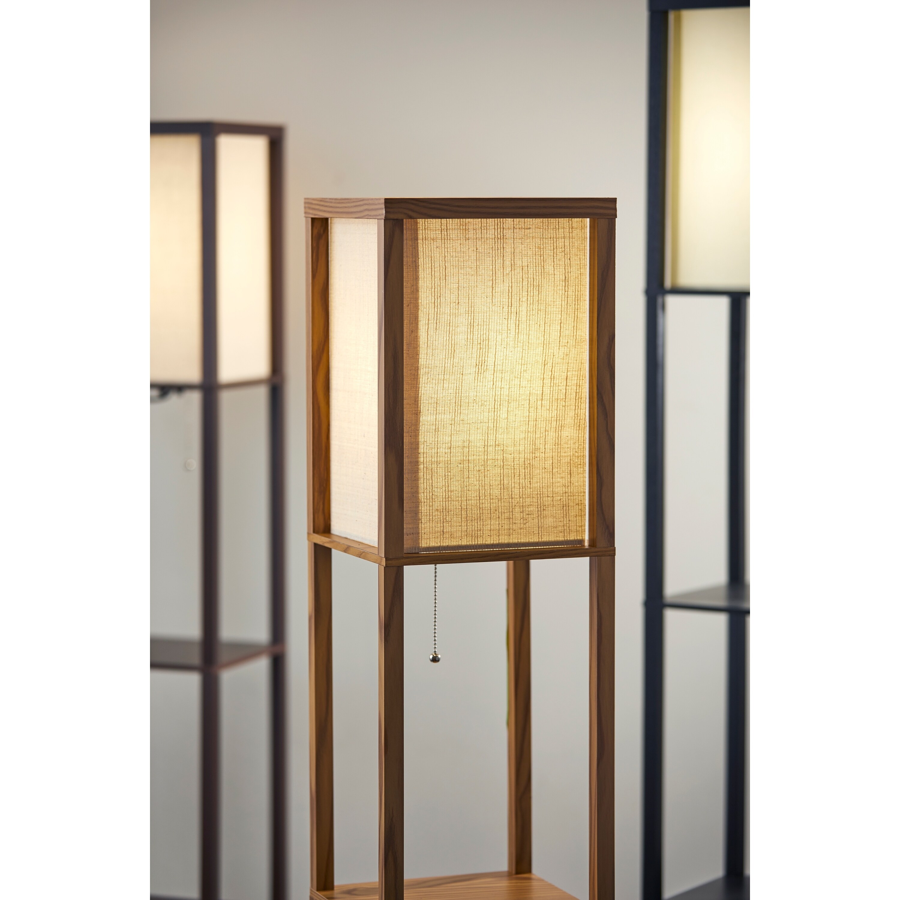Carbon Loft Wiig Wood Shelf Lamp - Mycitystee