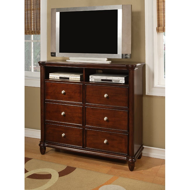 Gracewood Hollow Keyes Wooden Media Chest - - 20000628 - Mycitystee