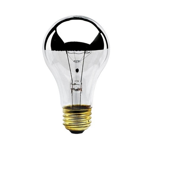 Bulbrite Pack of (8) Dimmable Half Chrome A19 Medium (E26) Incandescent Bulb - Mycitystee