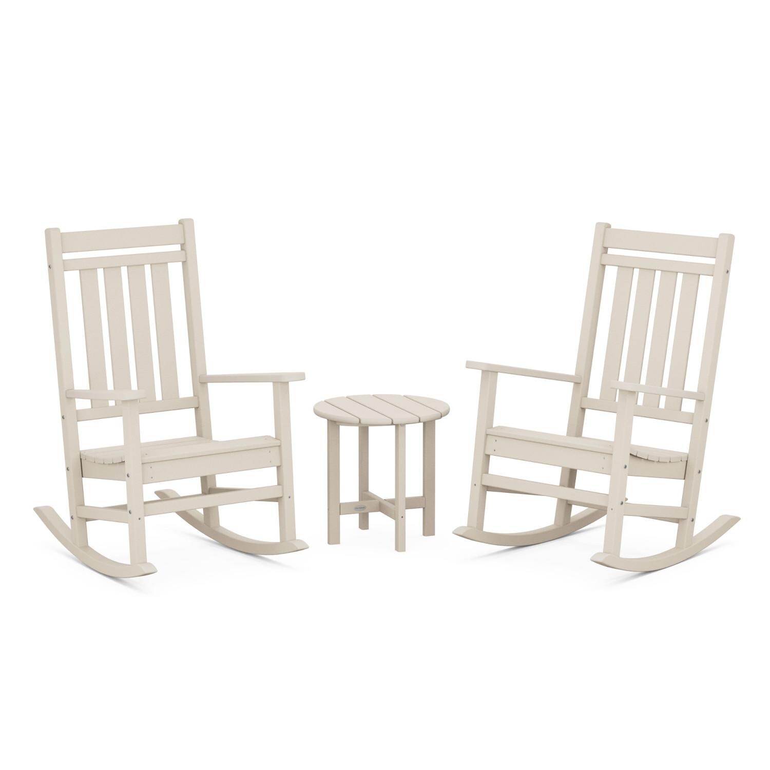 POLYWOOD Estate 3-Piece Rocking Chair Set - Mycitystee