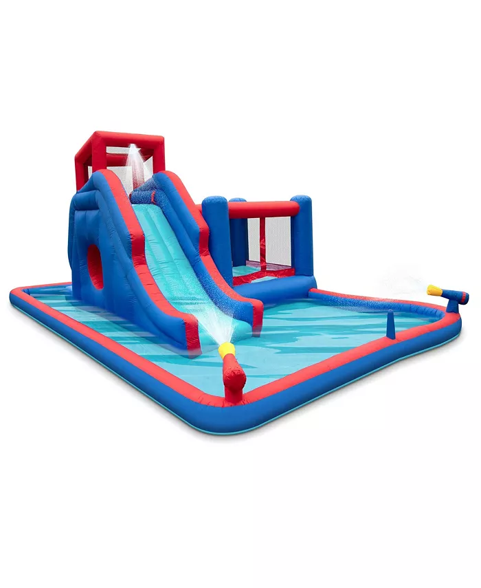 Sunny Fun Inflatable Water Slide with Bounce House Splash Pool - Mycitystee