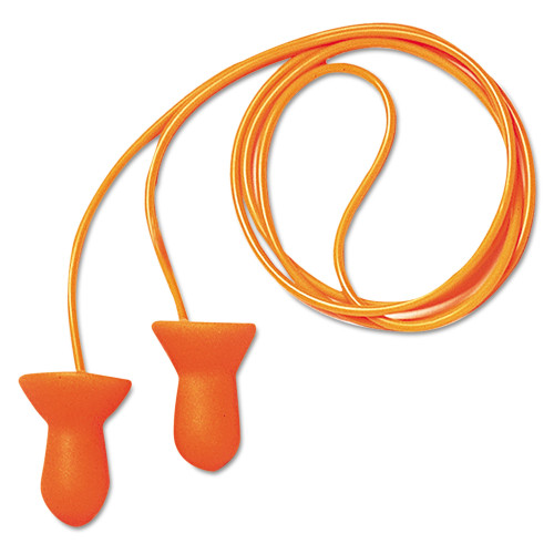 Howard Leight Quiet Multiple-Use Earplugs， Corded， 26NRR， Orange/Blue， 100 Pairs (QD30) - Mycitystee