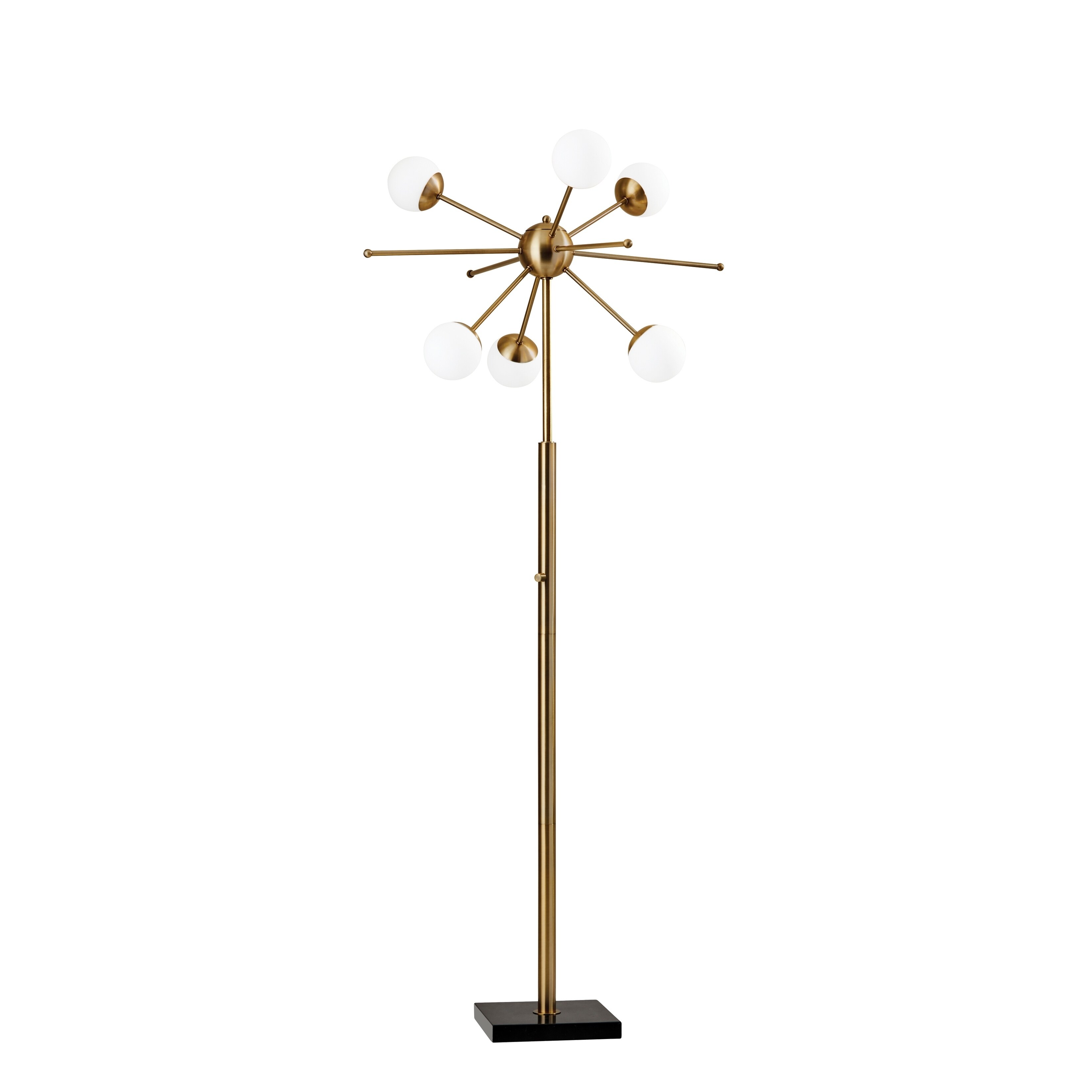 Adesso Doppler Antique Brass LED Floor Lamp - Mycitystee