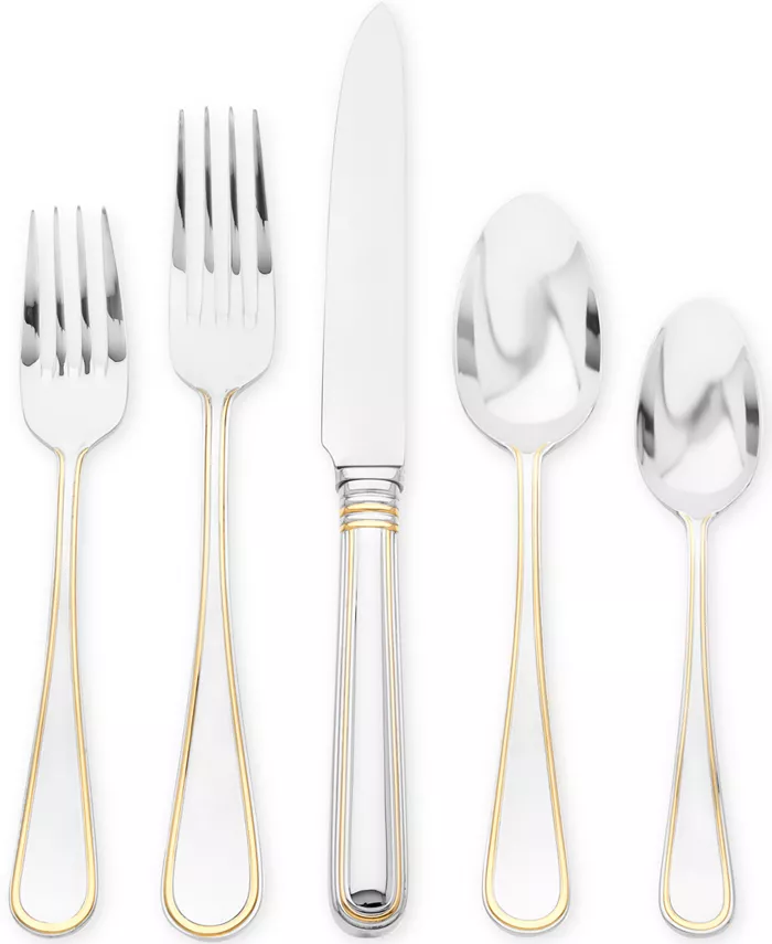 Ricci Argentieri Ricci Ascot Gold 5-Piece Place Setting - Mycitystee