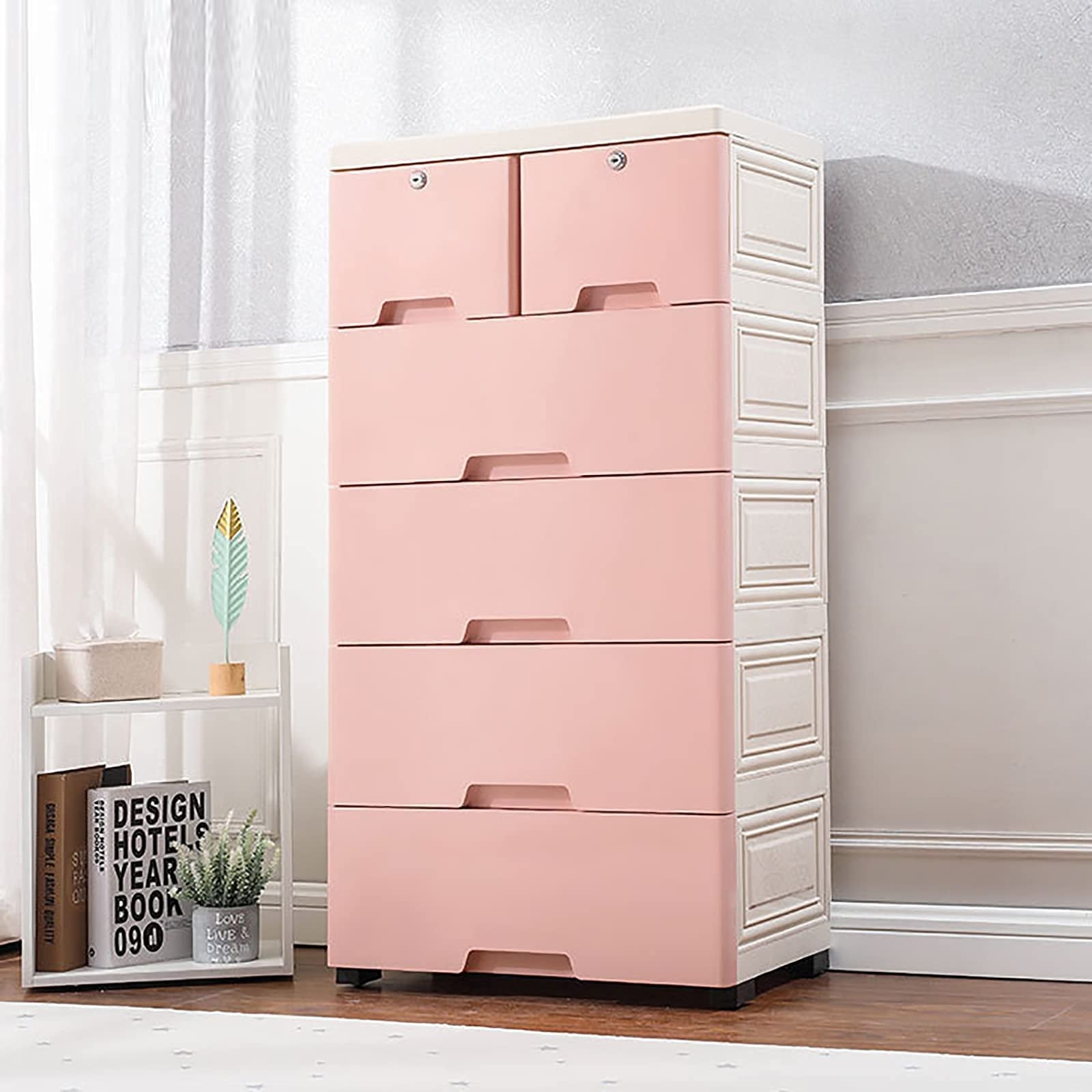 Plastic Dressers with Drawers， Plastic Drawers Organizer， Tall Plastic Drawers Dresser Closet Dressers with Drawers ) - - 37668896 - Mycitystee