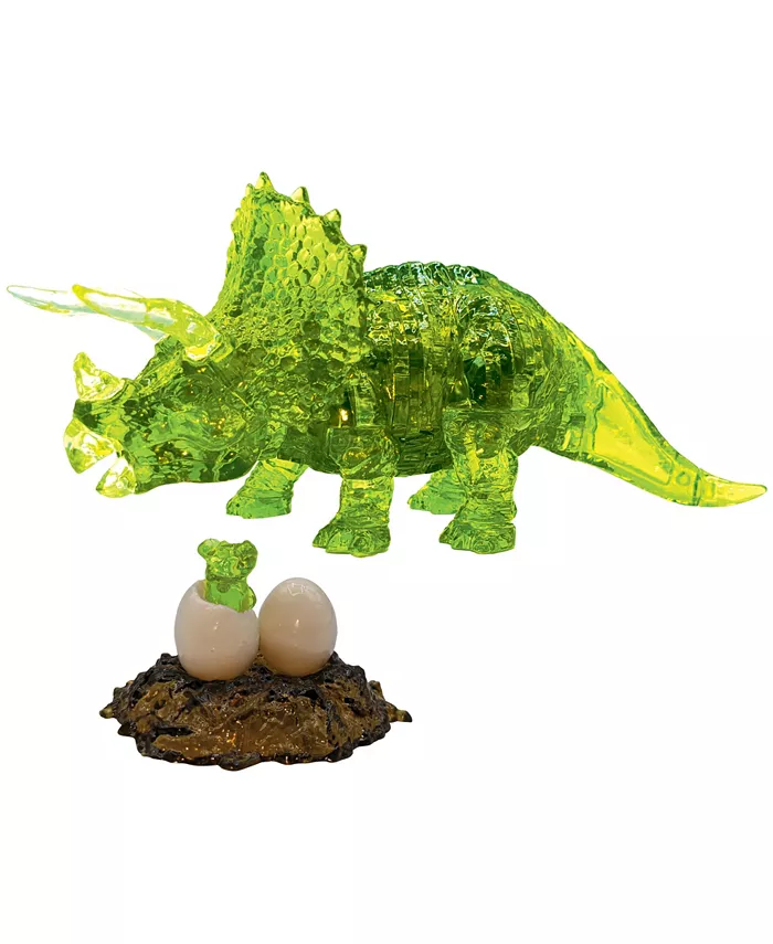 BePuzzled 3D Crystal Triceratops Baby Puzzle Set， 61 Pieces - Mycitystee