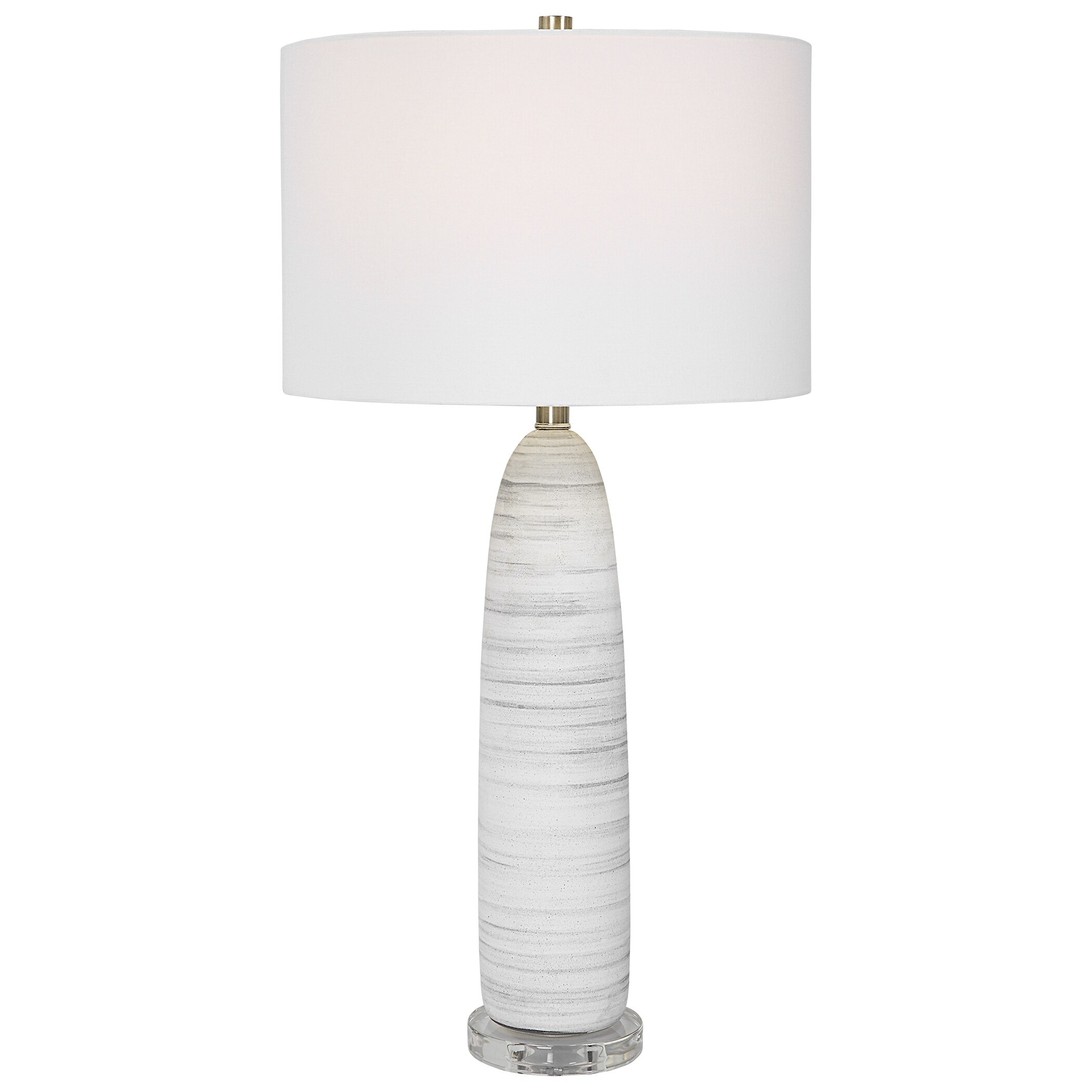 Uttermost Levadia Matte White Table Lamp - Mycitystee